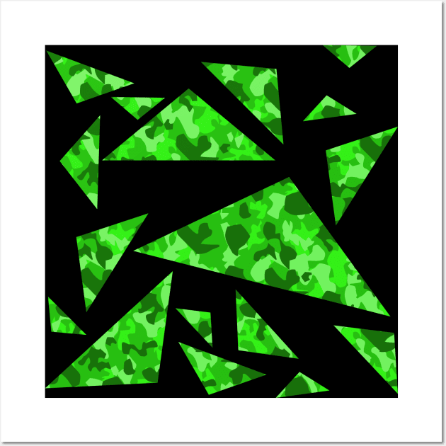 Cameron loves Camo - Green Wall Art by Fun Funky Designs